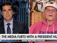 James Carville (right) speaks to Fox News' Jesse Watters.