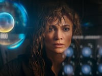A photo still of Jennifer Lopez in Atlas