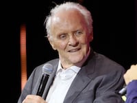 JEDDAH, SAUDI ARABIA - DECEMBER 10: Anthony Hopkins and Ryan Ashore attend the In Conversation with Sir Anthony Hopkins during the Red Sea International Film Festival 2025 on December 10, 2025 in Jeddah, Saudi Arabia. (Photo by Vittorio Zunino Celotto/Getty Images for The Red Sea International Film Festival)