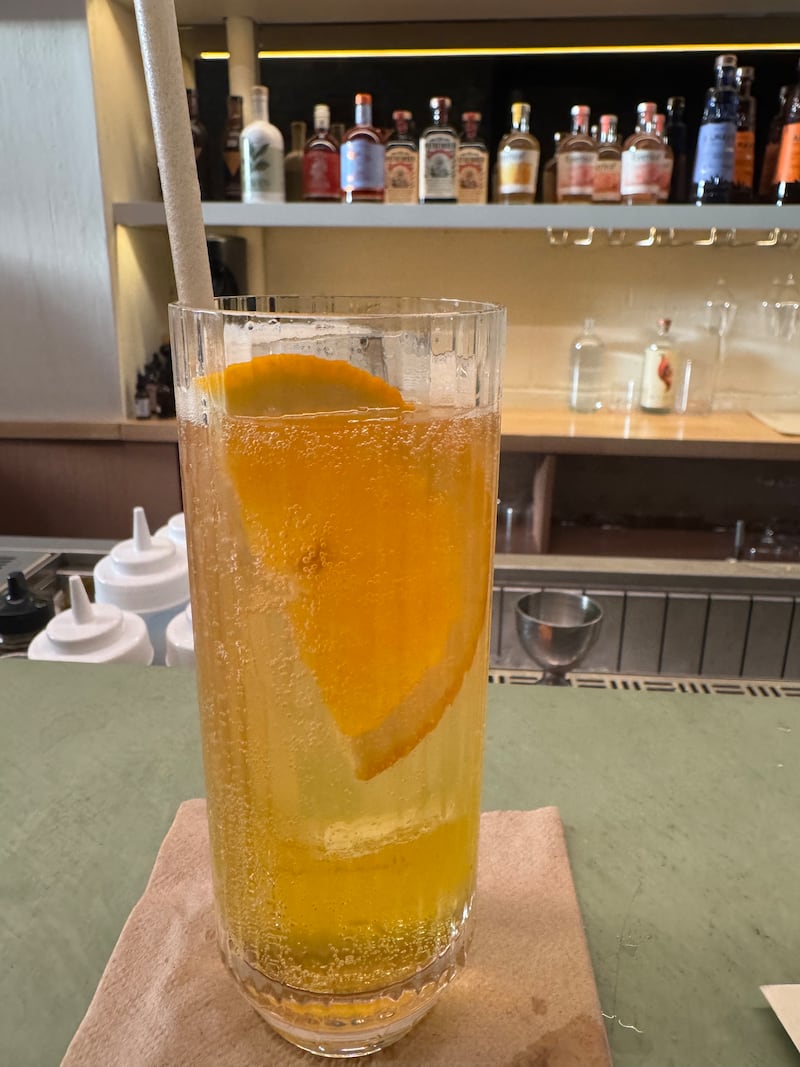 A booze-free mocktail—one of many on Soft Bar's menu.