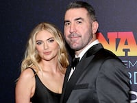 Kate Upton and Justin Verlander on the red carpet in 2023.