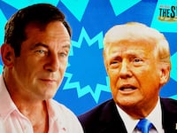 Jason Issaacs and Donald Trump