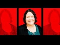 A photo illustration of Amy Gleason.