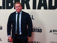 Activist Tim Ballard poses during the red carpet for the movie 'Sound of Freedom.'