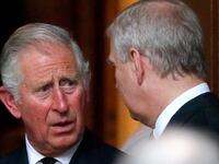 Prince Charles and Prince Andrew pictured in 2017.