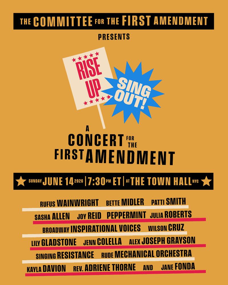 Rise Up, Sing Out! concert.