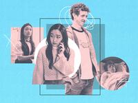 A photo illustration featuring Niall Cunningham and Cathy Ang in 'And Just Like That'