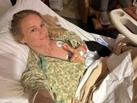 Leven Rambin in a hospital bed, posted to her Instagram on July 13, 2026.