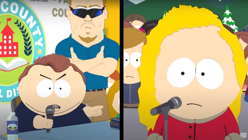 Cartman as Charlie Kirk on “South Park”