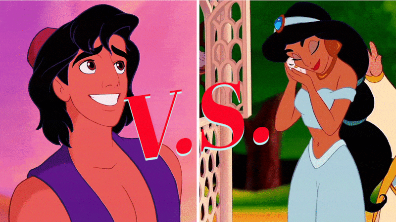 Aladdin and Princess Jasmine in Aladdin (1992)