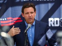 A picture of Florida Governor and Republican U.S. presidential candidate Ron DeSantis, who has switched out his campaign manager Generra Peck for James Uthmeier, chief of staff in DeSantis’ governor’s office.