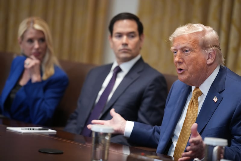 Trump went off on a reporter who asked him about the Epstein files during a Cabinet meeting.