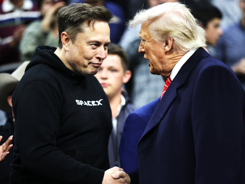 President Donald Trump and Elon Musk