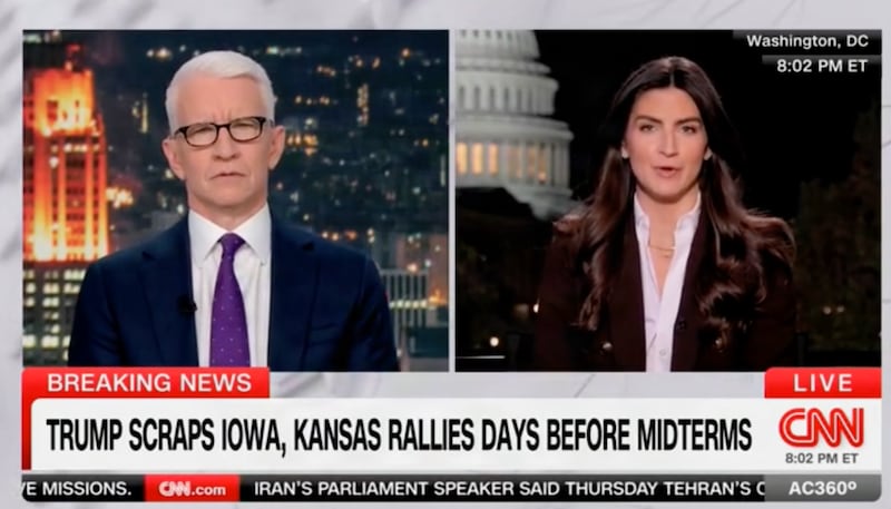 Kaitlan Collins and Anderson Cooper talk Trump rallies on CNN.
