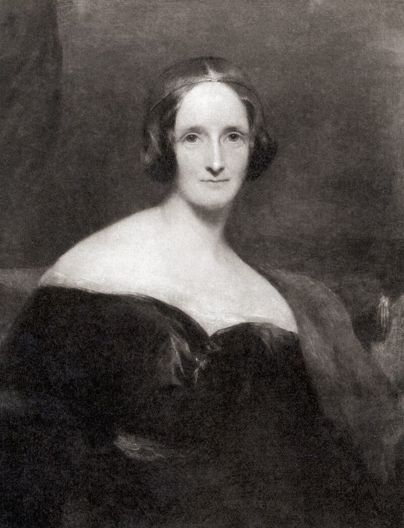 Mary Shelley (1797-1851). English Novelist. Author of "Frankenstein" (1818). Painting by R. Rothwell. Undated.