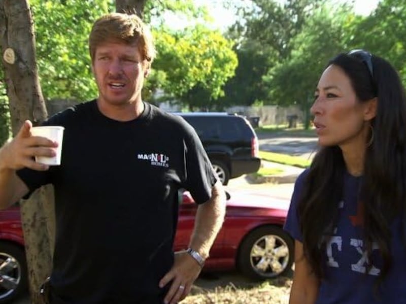 Chip and Joanna Gaines on "Fixer Upper"