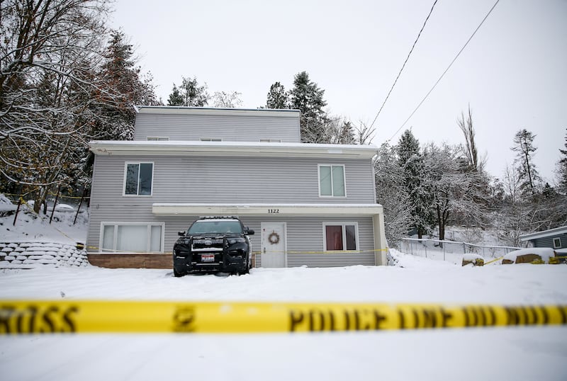 The Moscow, Idaho residence where four young college students were killed.
