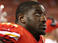 Kansas City Chiefs defensive end Allen Bailey (97) in the third quarter of an NFL game.