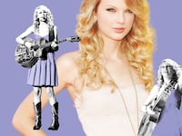 A photo illustration of Taylor Swift