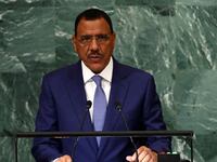 Niger’s President Mohamed Bazoum addresses the 77th Session of the United Nations General Assembly at UN Headquarters in New York City, Sept. 22, 2022.