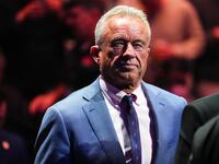 Robert F. Kennedy Jr. looks on during the UFC 309 event at Madison Square Garden on November 16, 2024 in New York City.