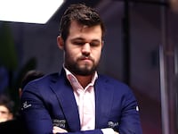 Magnus Carlsen during a 2020 chess tournament.