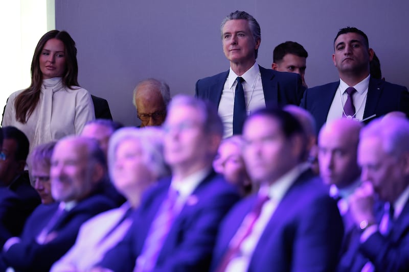 Gavin Newsom at Davos