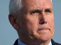 Former Vice President Mike Pence addresses the National Review Institute's 2023 Ideas Summit in Washington.
