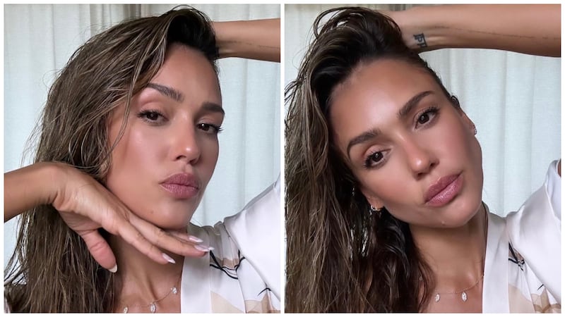 Jessica Alba shared a tutorial for her luminescent makeup on Instagram.