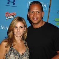 Alex Rodriguez and his ex-wife Cynthia Scutis with Madonna