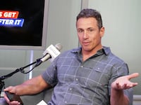 Chris Cuomo speaks on his SiriusXM podcast.