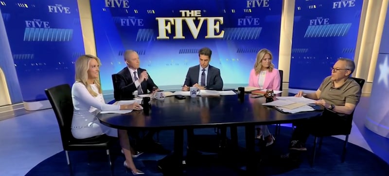 Fox News panel show The Five on set