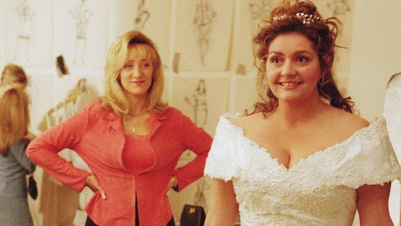 Aida Turturro and Edie Falco as Janice and Carmella Soprano, respectively.