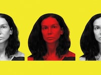 An illustration including a photo of Kaitlin Armstrong