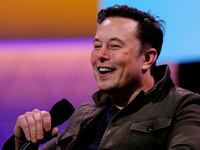 Elon Musk speaks during a conversation with game designer Todd Howard (not pictured) at the E3 gaming convention in Los Angeles, California, June 13, 2019.