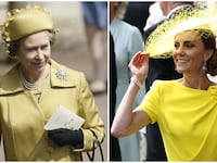 Queen Elizabeth II and Kate Middleton.
