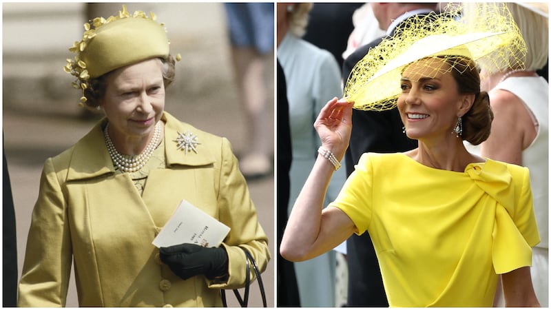 Queen Elizabeth II and Kate Middleton.