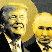 Donald Trump and Vladimir Putin
