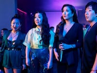 Stephanie Hsu, Sherry Cola, Ashley Park, and Sabrina Wu in Joy Ride.