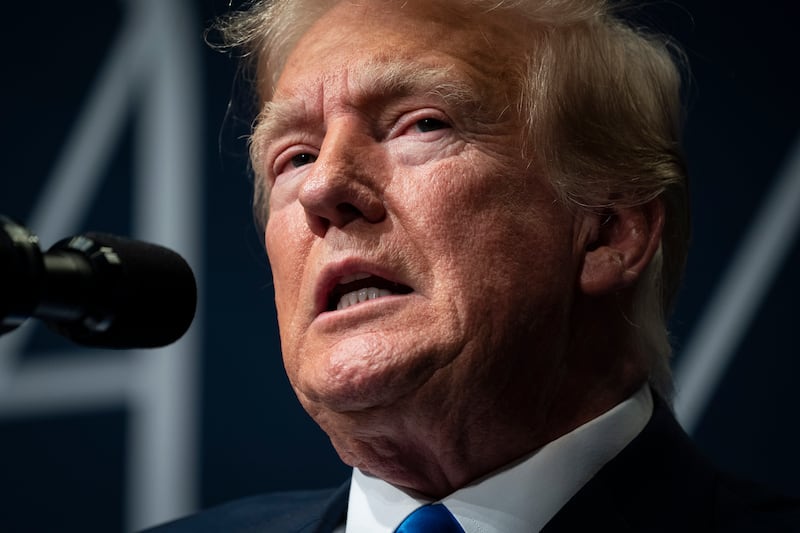 Washington, DC - September 15 : Former President Donald Trump speaks at the Concerned Women for America Summit held at the Capitol Hilton on Friday, Sept 15, 2023, in Washington, DC. (Photo by Jabin Botsford/The Washington Post via Getty Images)