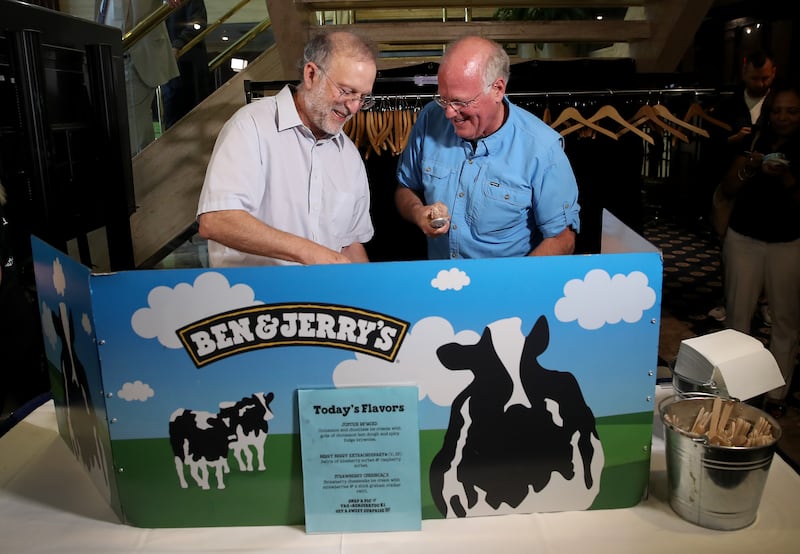 Ben & Jerry's co-founders Ben Cohen and Jerry Greenfield are outspoken anti-Trumpers.
