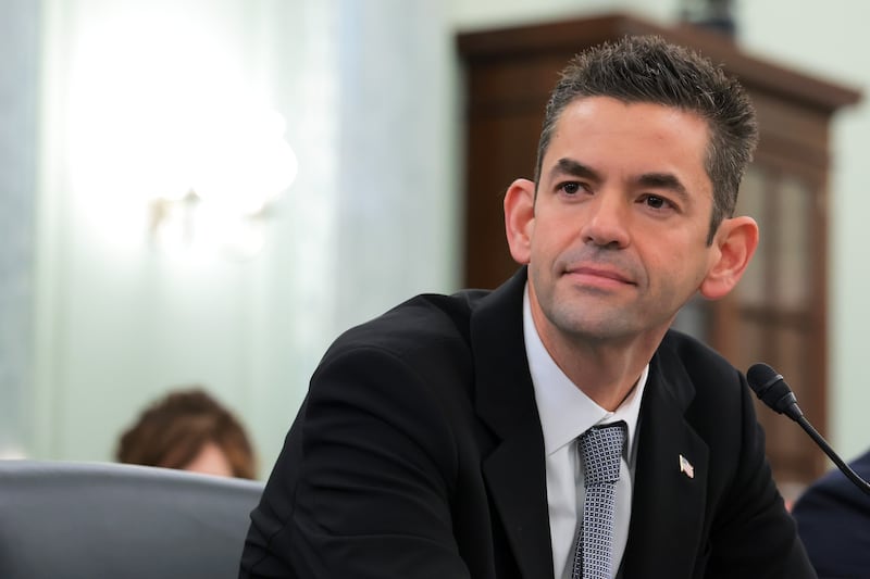 Jared Isaacman, U.S. President Donald Trump's nominee to be National Aeronautics and Space Administration (NASA) Administrator, testifies during his confirmation hearing