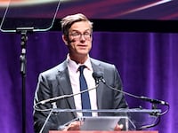 Nicholas Carlson accepts an ASME.