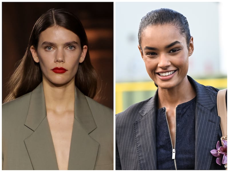 Betsy Gaghan (left) and Ana Beatriz Cortes (right) also appeared in the Vogue Germany shoot.