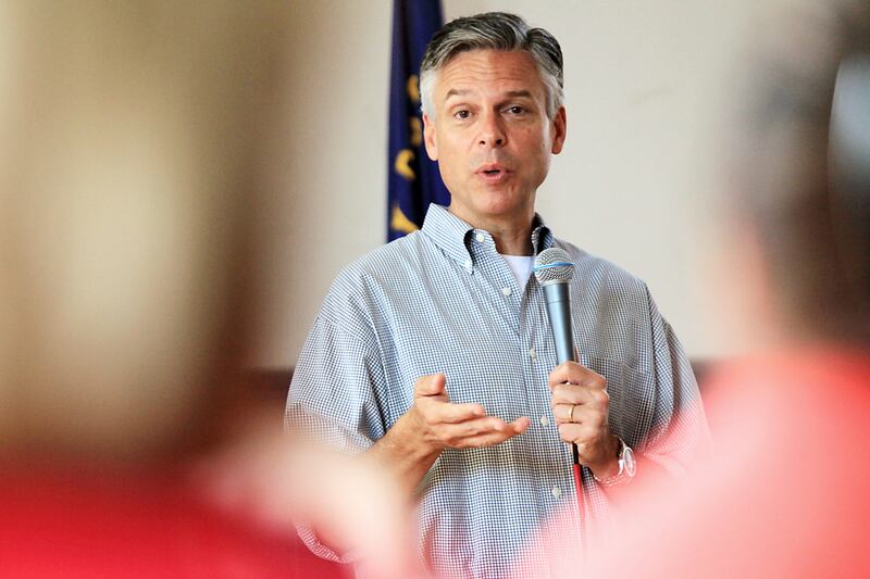 articles/2011/08/22/jon-huntsman-s-reasonable-man-act/jon-huntsman-gop-truth-teller-tomasky_jgen4b