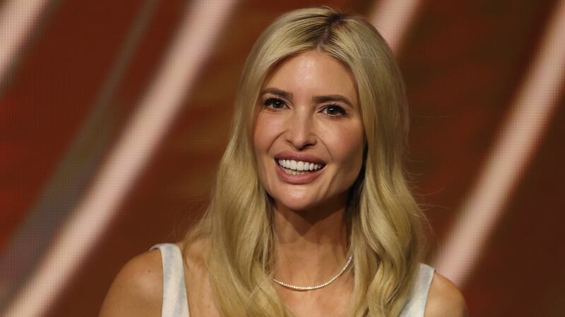 MIAMI, FLORIDA - DECEMBER 05: Ivanka Trump looks on during the 2025 FIFA Club World Cup Draw at Telemundo Studios on December 05, 2024 in Miami, Florida. (Photo by Brennan Asplen/Getty Images)