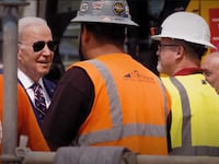 President Joe Biden speaks to union workers in a campaign ad.