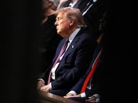 President Donald Trump attends the funeral service for late U.S. Senator Lindsey Graham (R-SC) at Washington National Cathedral in Washington, D.C., and July 28, 2026.
