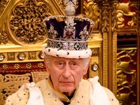 Britain's King Charles III attends the State Opening of Parliament in the House of Lords Chamber, in London, Britain, November 7, 2023.