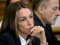 Karen Read listens to testimony during her murder trial.